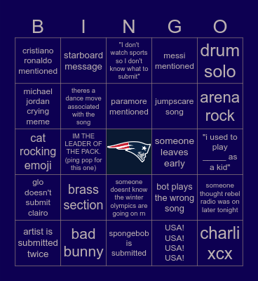 Untitled Bowl Bingo Card