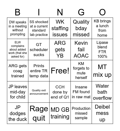 QC 2026 Bingo Card