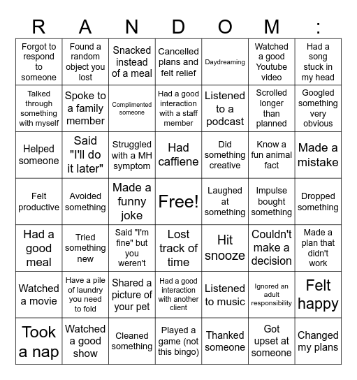 Bingo Card