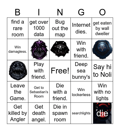 Pressure - Roblox Bingo Card