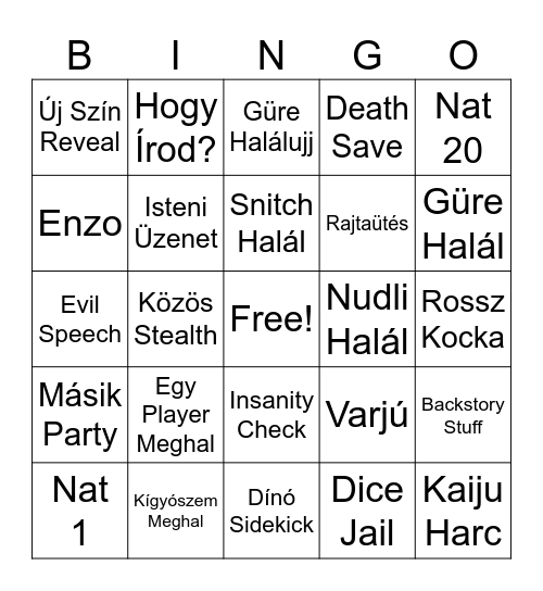 Astrecia Ending Bingo Card