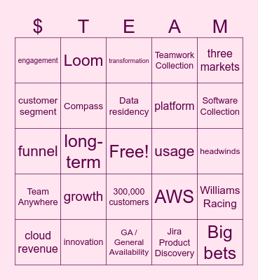 FY26Q2 BINGO Card