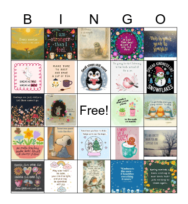 February Bingo Card