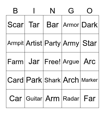Bingo Card