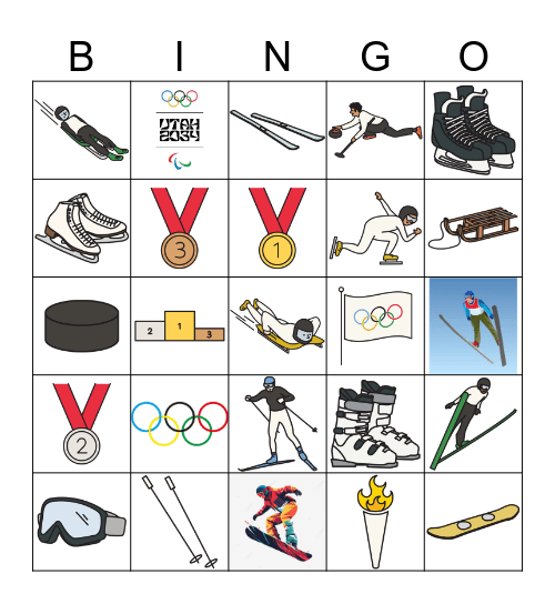 Winter Olympics---Discovery Bingo Card