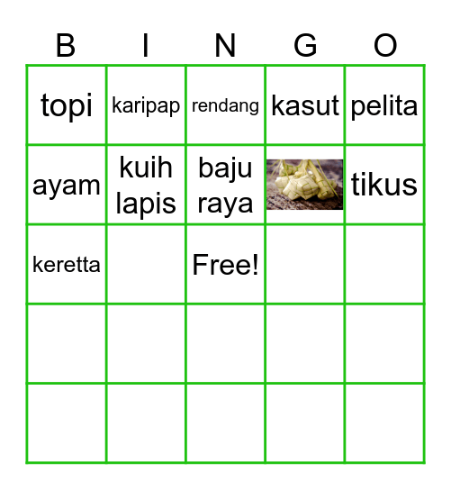 BYIC RAYA FUSION FEST BINGO Card