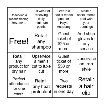 FEBRUARY BINGO! Bingo Card