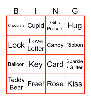 VALENTINE´S BINGO Card
