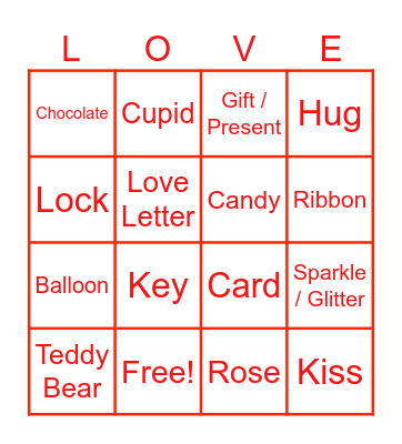VALENTINE´S BINGO Card