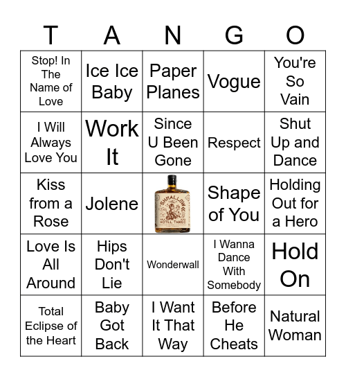 Songs to Sing Along With #2 Bingo Card