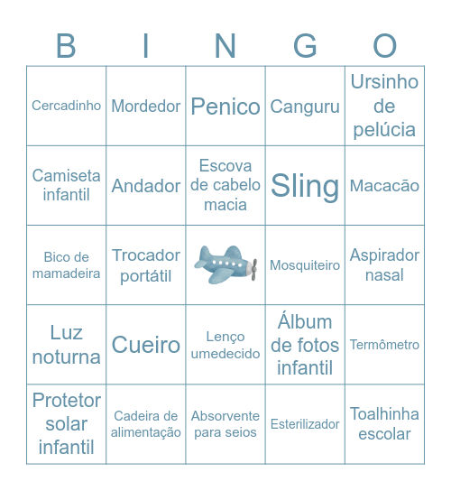 Chá do Isaac Bingo Card