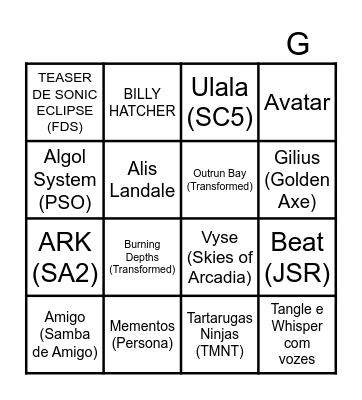 BINGO CROSSWORLDS Bingo Card