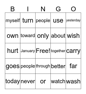 BlueBingo Card