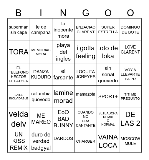 PALOS MALALTS Bingo Card