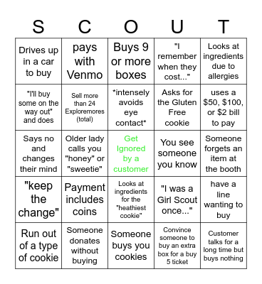 Cookies! Bingo Card