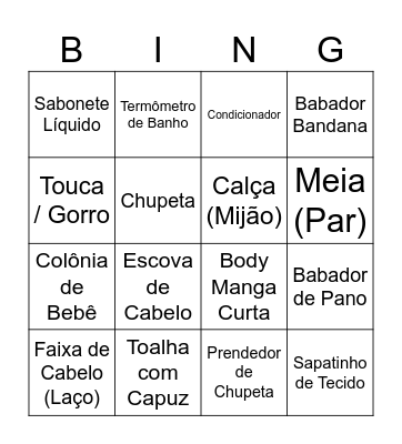 Bingo da Manu Bingo Card