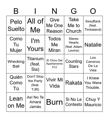 Monica's Birthday Bingo Card