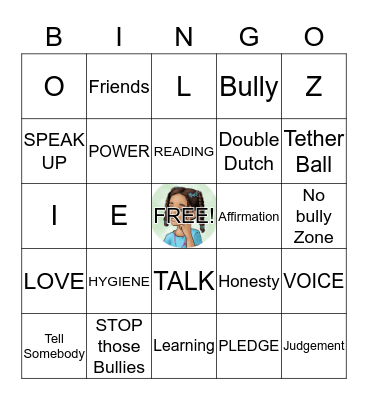 ZOLIE ZI Bingo Card