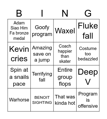 Mens FS Bingo Card