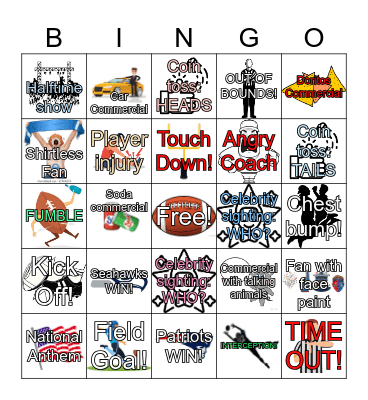 SUPERBOWL! Bingo Card
