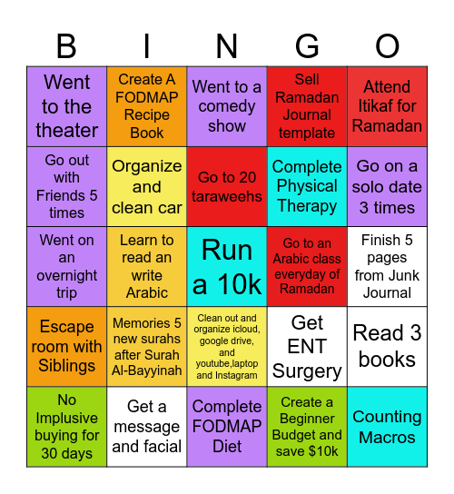 2026 Bingo Card Bingo Card