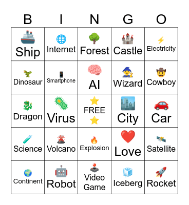 Infinite Craft - Game 1 Bingo Card