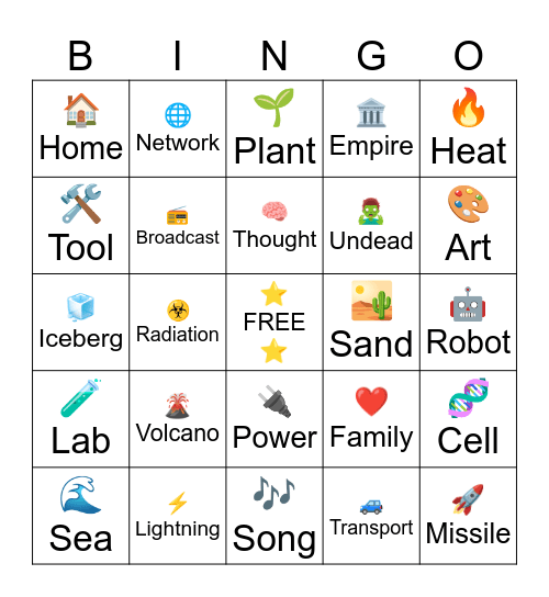 Infinite Craft - Game 4 Bingo Card