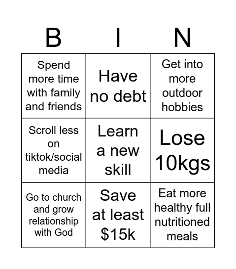 YA Bingo 2026 Bingo Card