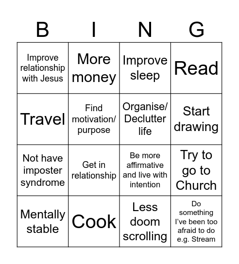 NJ Bingo Card Bingo Card