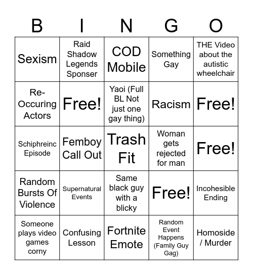 Tomorrow Teaching Board Bingo Card