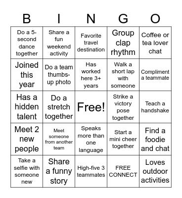 BBQ Mingle Bingo Card