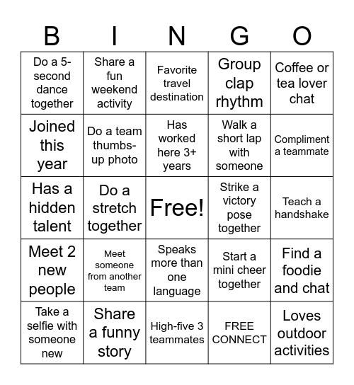 BBQ Mingle Bingo Card