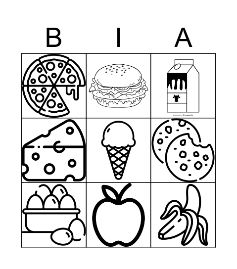 BIA Bingo Card