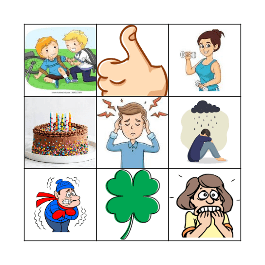 avoir expressions Bingo Card