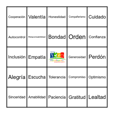 Bingo de la Amistad Bingo Card