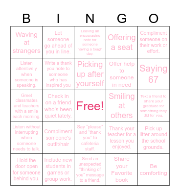 Sweet like candy Bingo Card