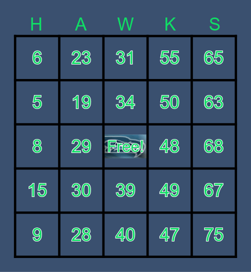 SUPERBOWL PREFUNK  BINGO Card