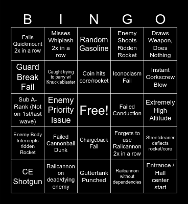 Cybergrind Bingo! Bingo Card