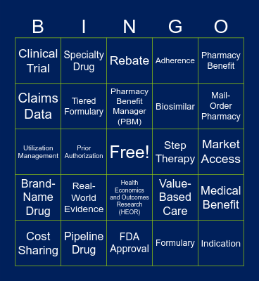 GBM 1: Managed Care Bingo Card