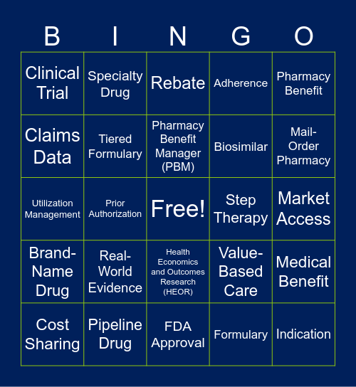 GBM 1: Managed Care Bingo Card