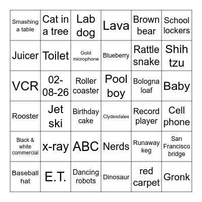 Super Bowl 60 Bingo Card