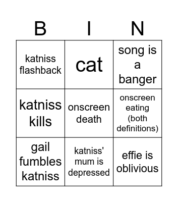hungry bingus Bingo Card