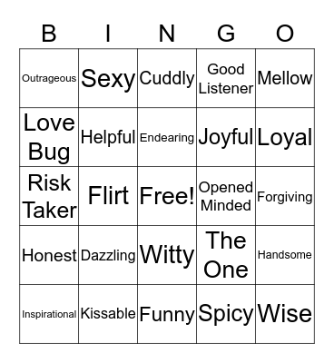 "It's a Love Thang! Finding my way back to Love" Bingo Card