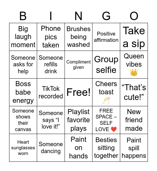 GALENTINE BINGO Card