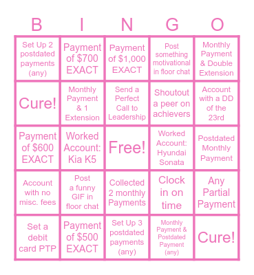 EIT February Bingo !! Bingo Card