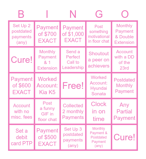 EIT February Bingo !! Bingo Card