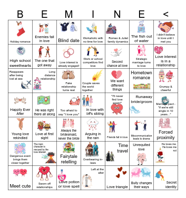 CIDM Valentine's Day Tropes & Cliches Bingo Card
