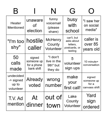 KFI Bingo Card