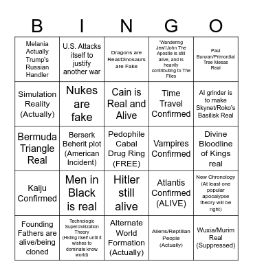 Bullshit Bingo Card