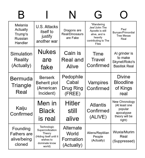 Bullshit Bingo Card